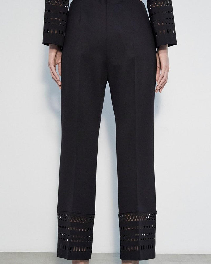 Pantalone con traforo nero 