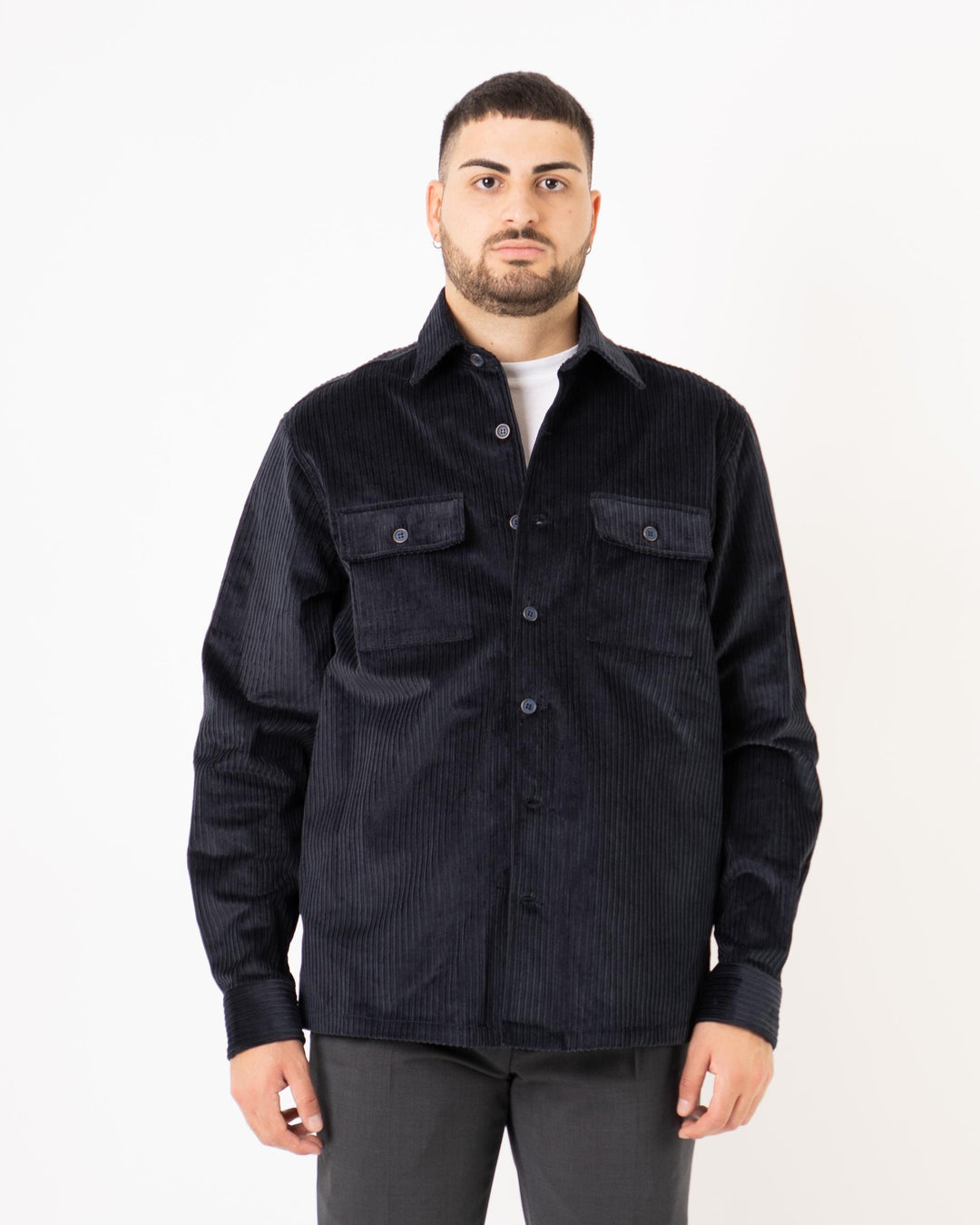 Camicia Over Shirt Blu 