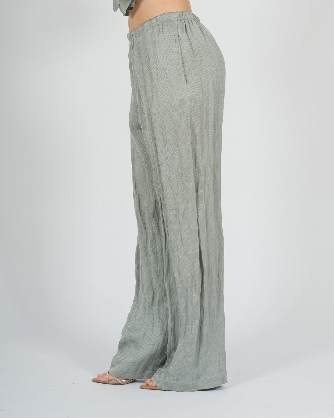 Pantalone Alysi Azzurro con Elastico 