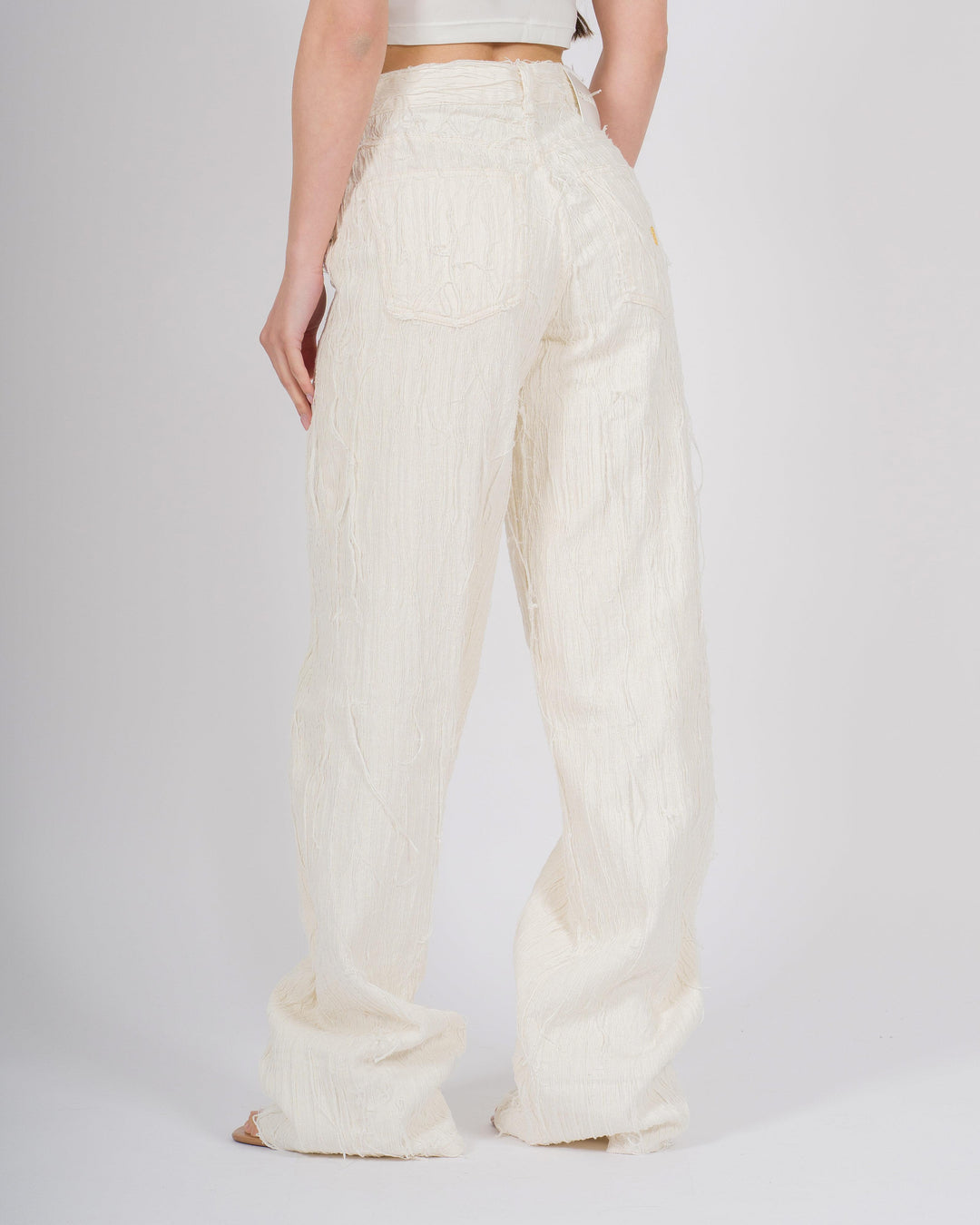 Pantalone Denim Don The Fuller bianco 