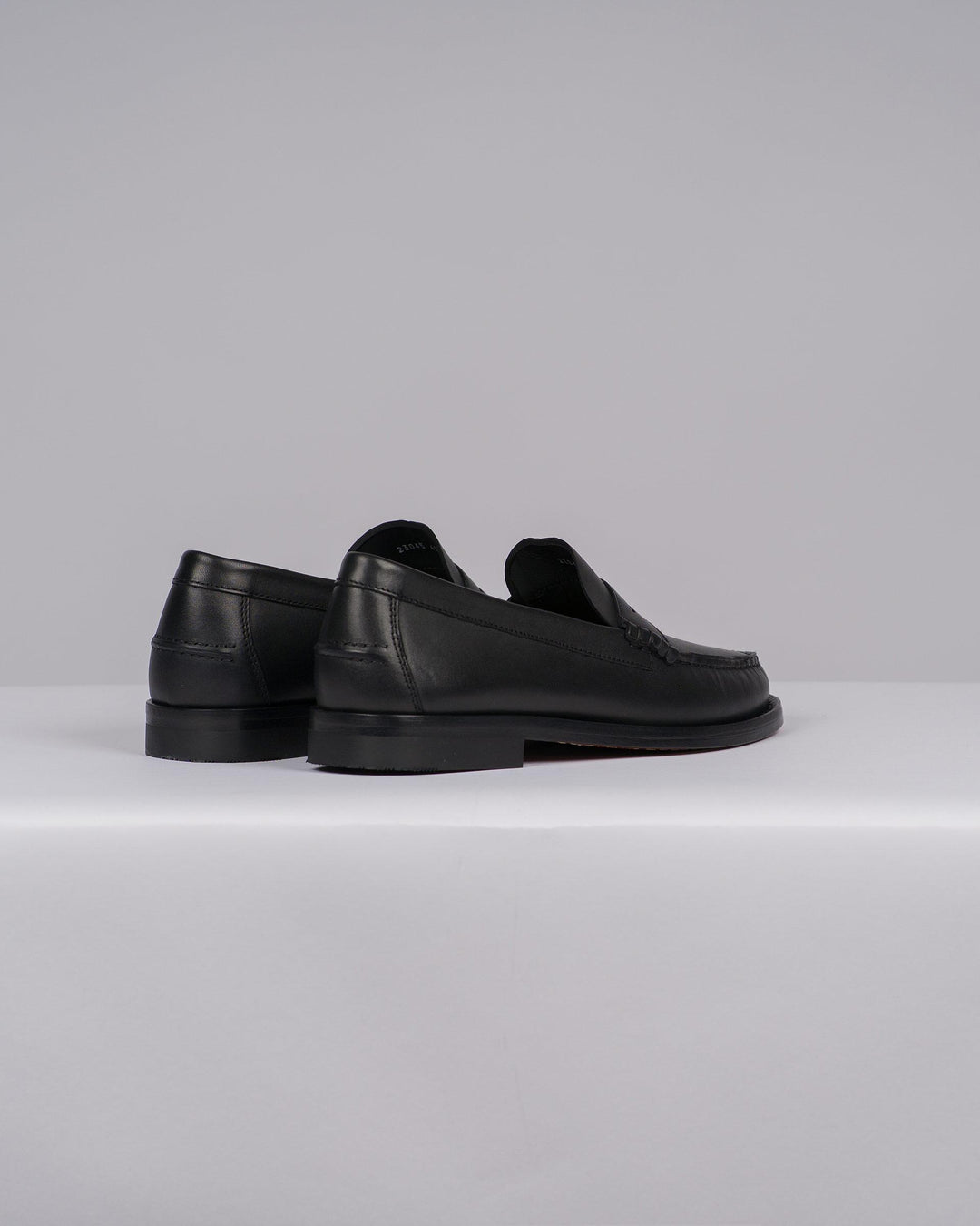 Mocassino Uomo Modello College Nero con Arriccio 