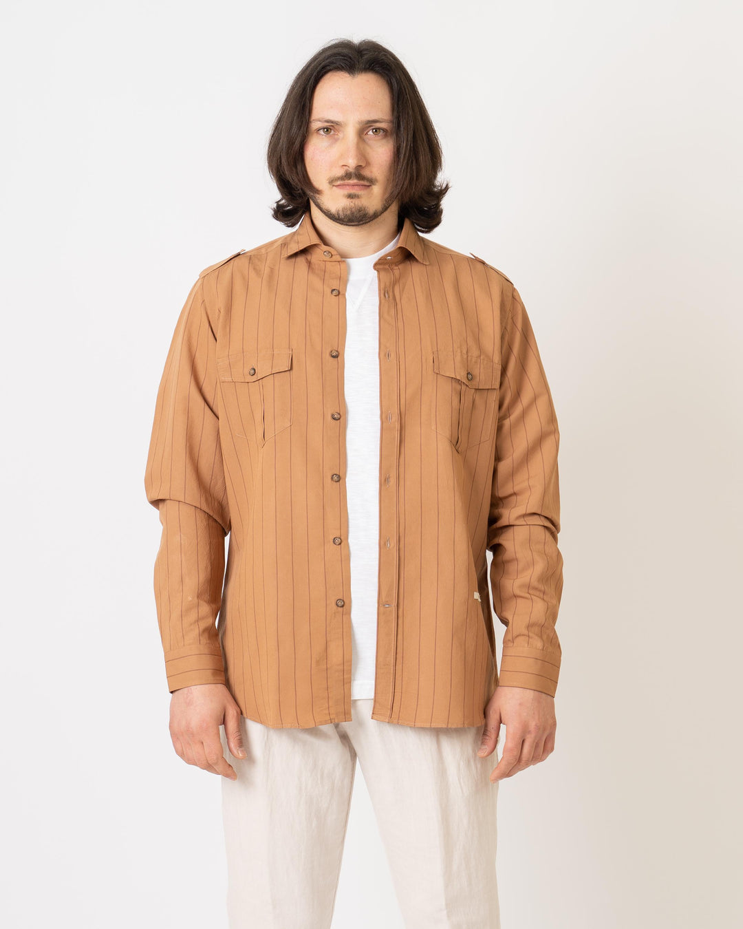 Camicia Con righe e Tasconi 