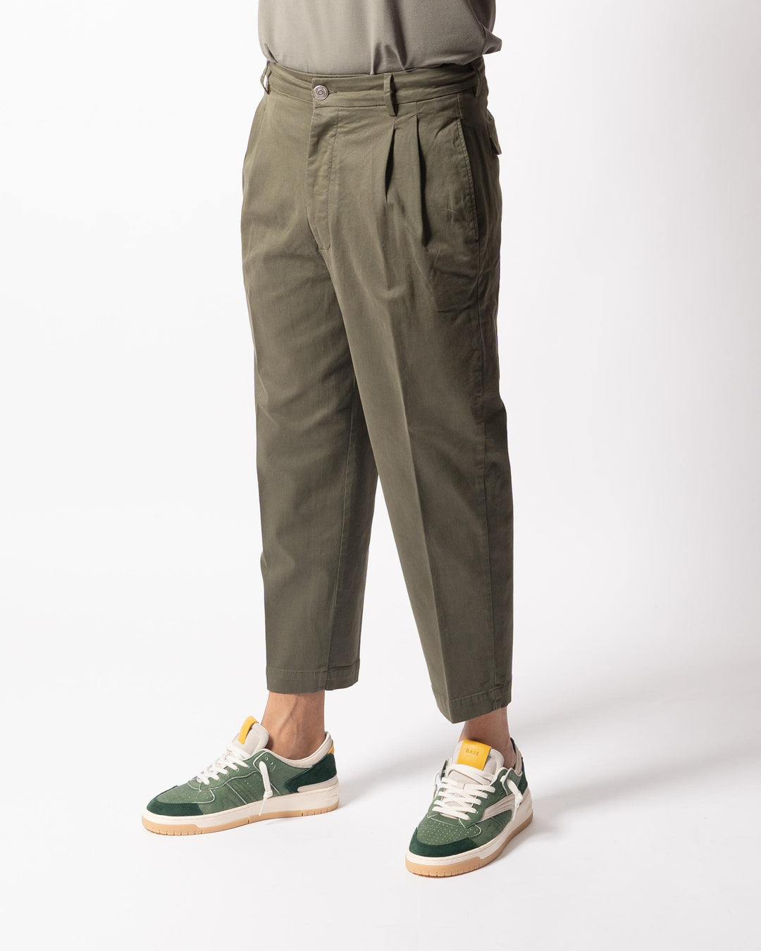 Pantalone Luca Doppia Pence Verde 