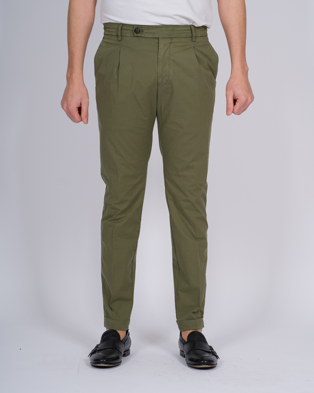 PANTALONE RETRO COTONE VERDE 
