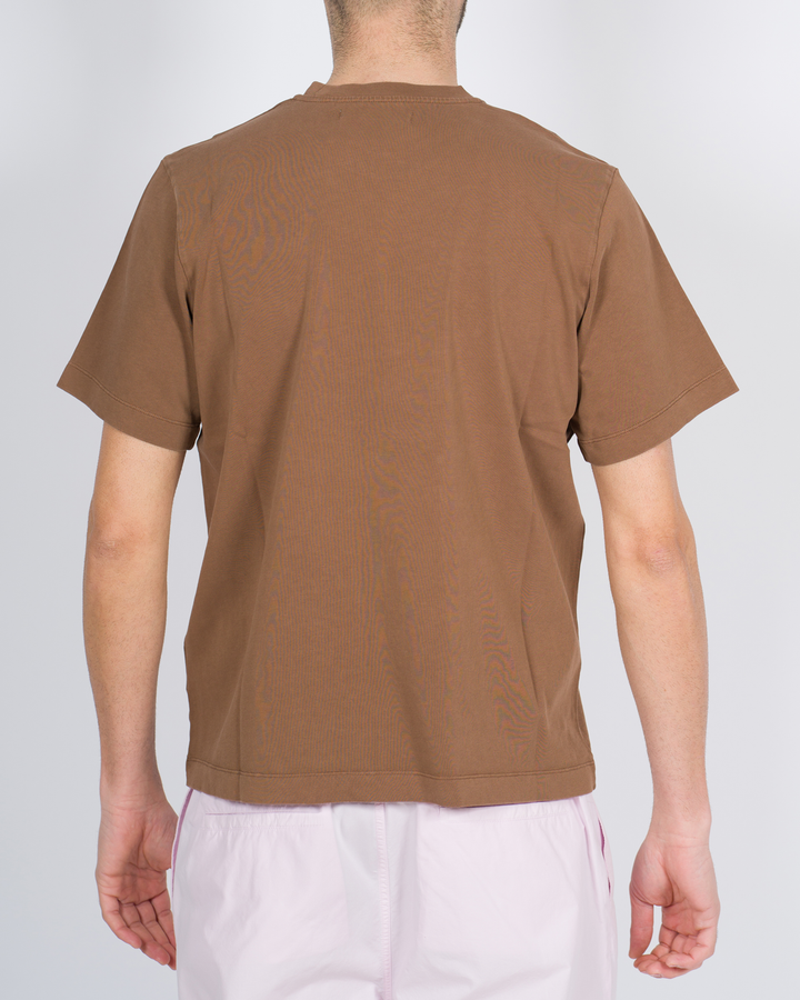 T-shirt over cotone tabacco 