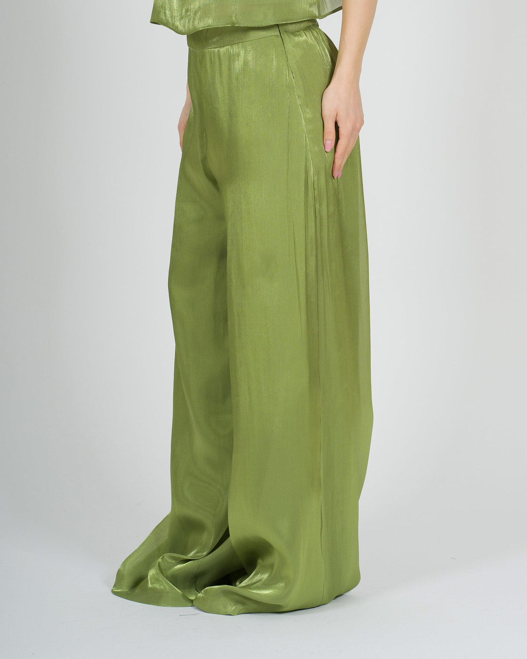 Pantalone access Verde Palazzo 