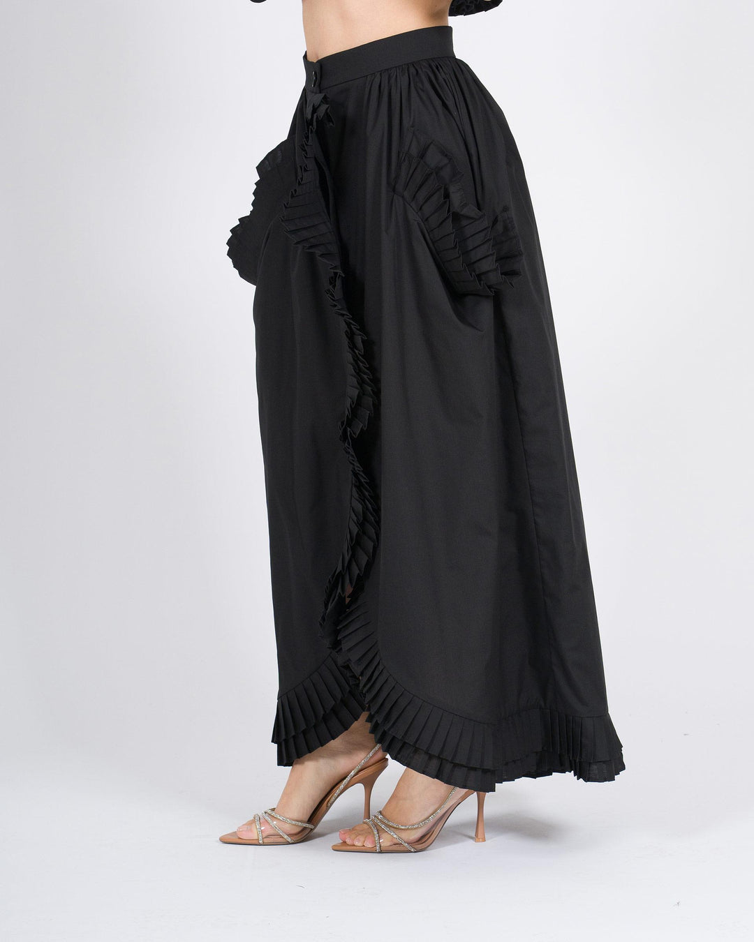 Gonna MEIMEJ  Cotone con Rouge nero 