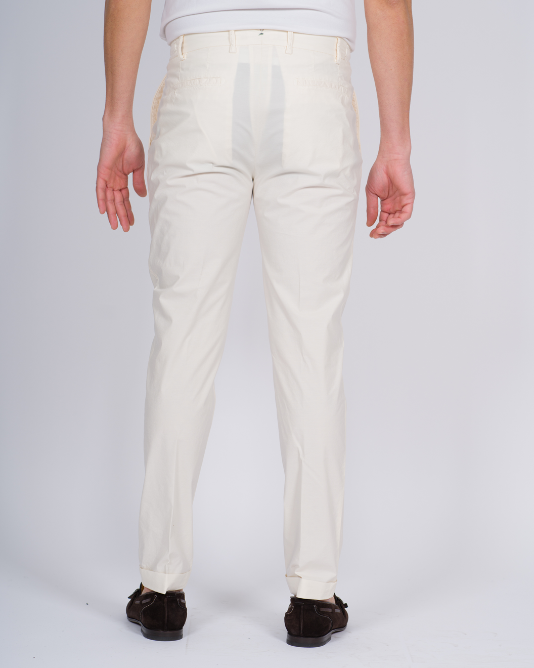 PANTALONE RETRO COTONE PANNA 