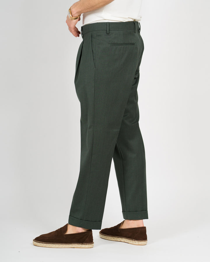 Pantalone gabriel una pence verde 