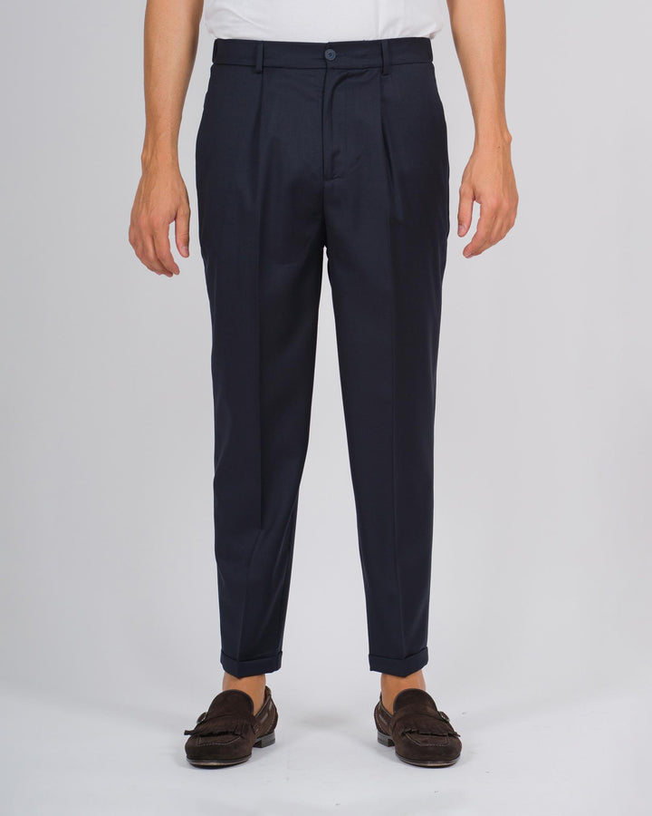 Pantalone Otaru lana blu 