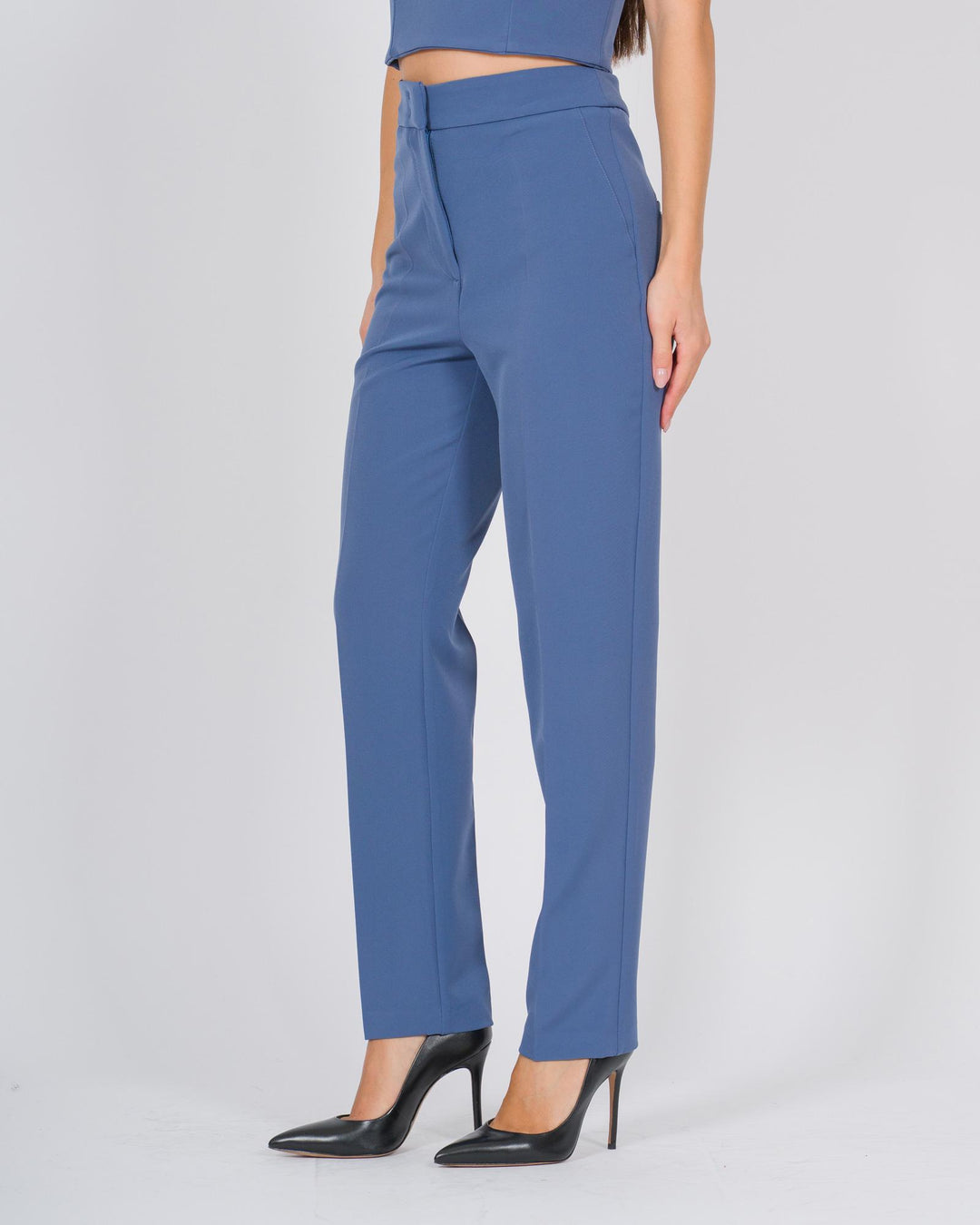 Pantalone dritto indaco 