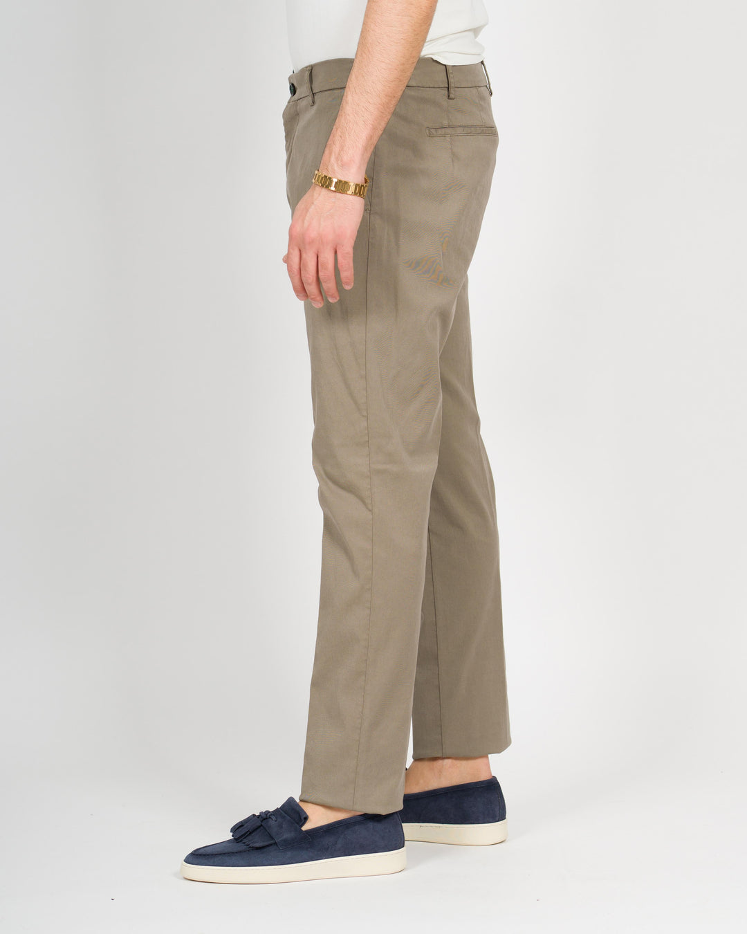 Pantalone morello cotone tabacco 