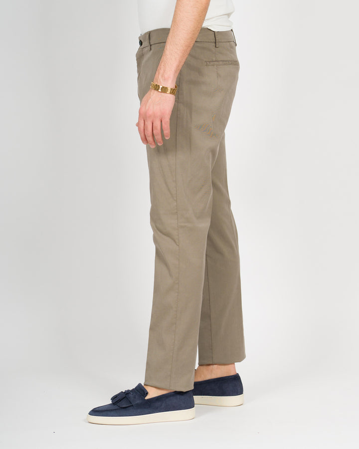 Pantalone morello cotone tabacco 
