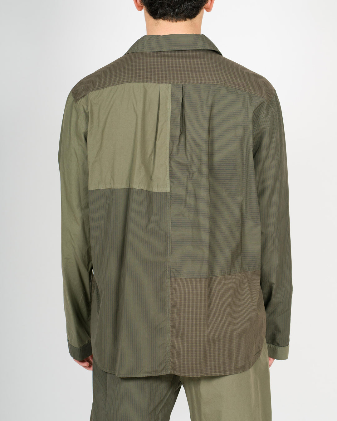 Overshirt cotone verde 