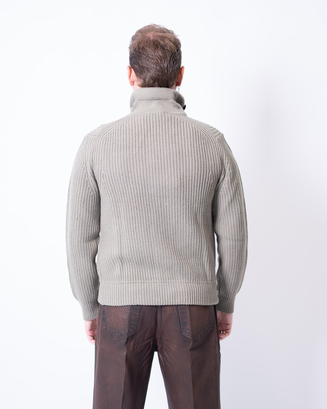 Giubbotto Blouson in Maglia Verde 
