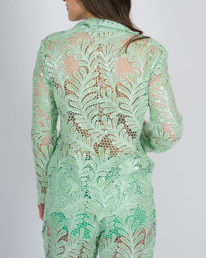 Macrame Lux Blazer verde<BR/> 
