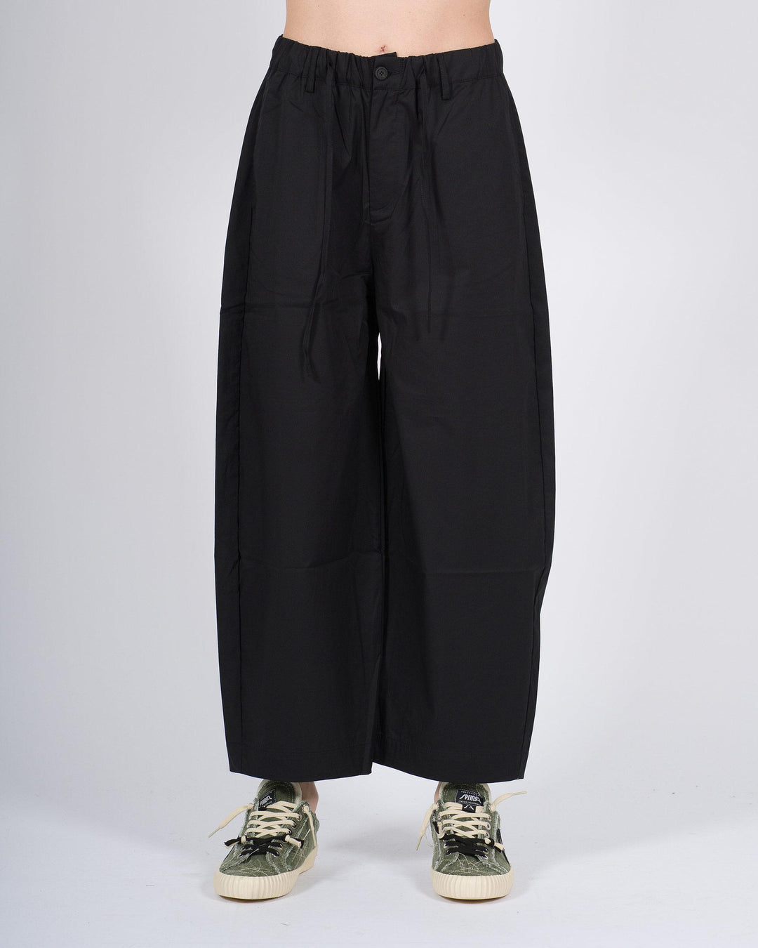 Pantalone Uomo Largo in Cotone Parastretch nero 