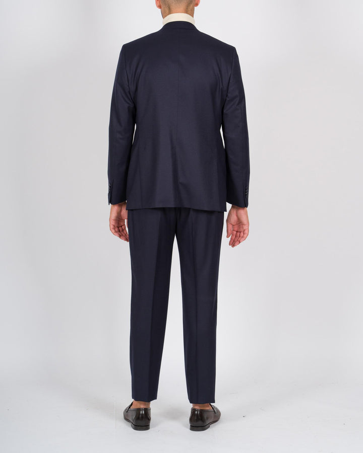 Abito monopetto in lana blu 