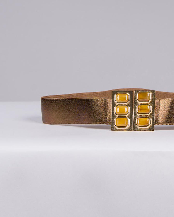 Cintura lovely  Bronzo con Placca Oro e Pietre ambra 