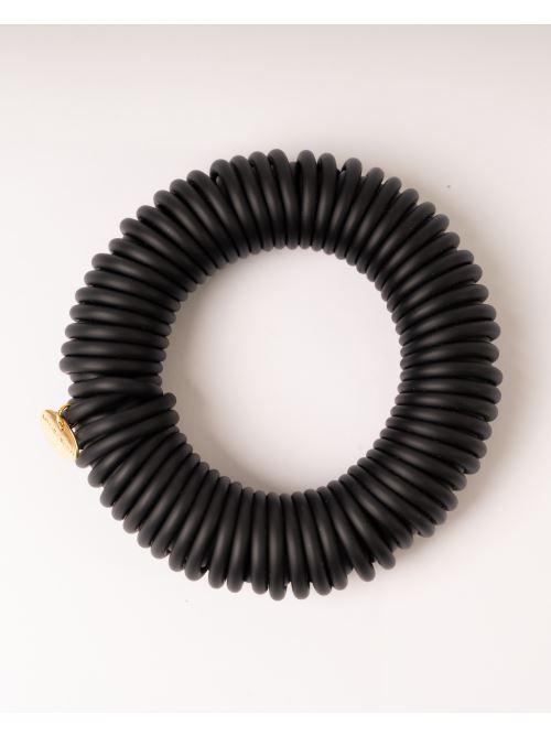 Bracciale cerchi Cauciù nero 