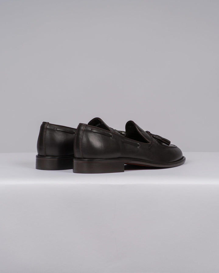 Mocassino Uomo Penny Loafer Testa di Moro con Nappine 