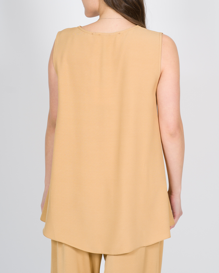 Blusa scollo V ocra 