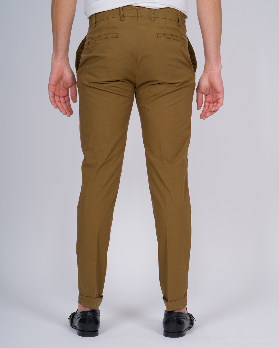 PANTALONE RETRO COTONE TABACCO 