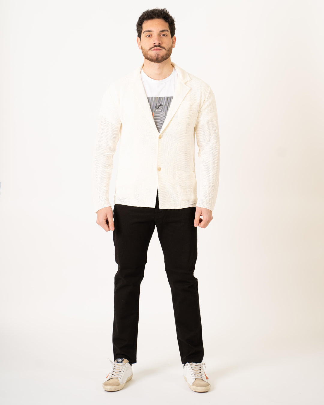 Giacca Maglia Panna 