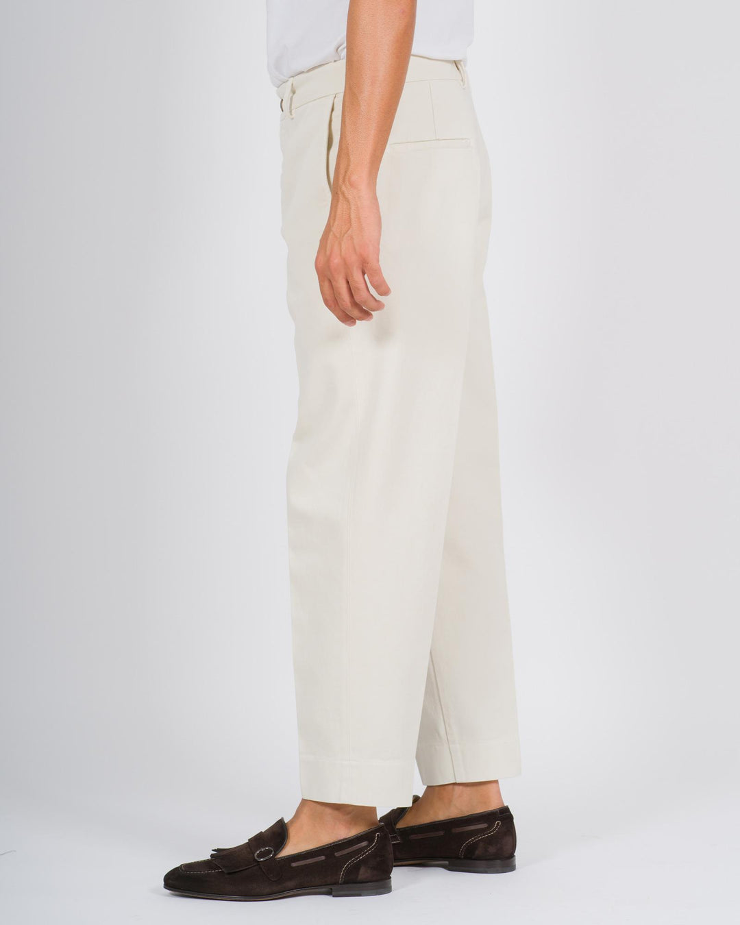 Pantaloni Chiba cotone panna 