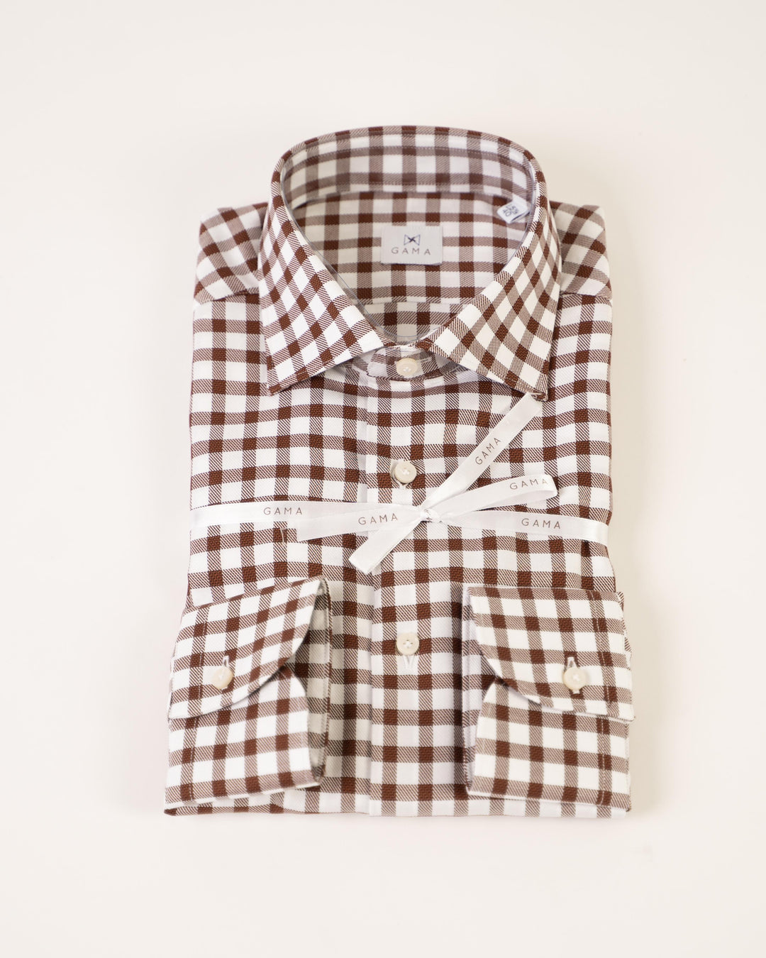 Camicia Quadri Marrone 