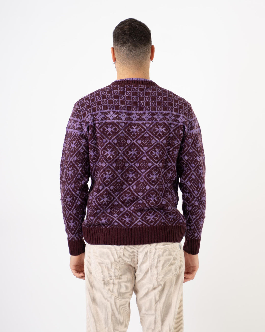 Maglia Jacquard Viola 