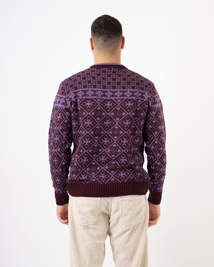 Maglia Jacquard Viola 