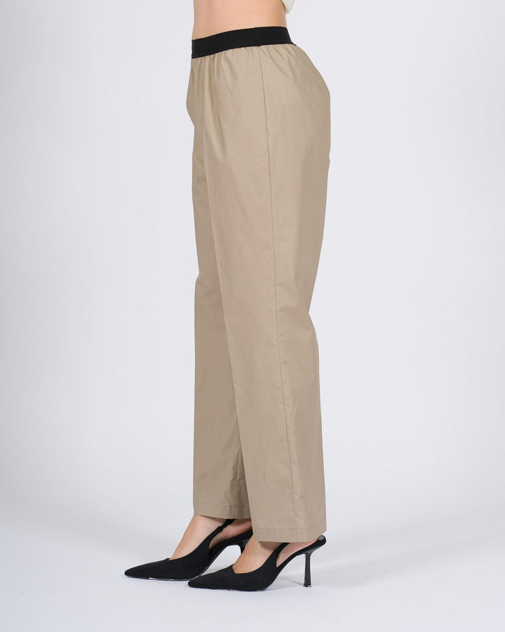 Pantalone tortora Meimeij in Cotone 