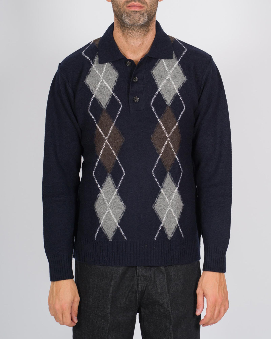 Polo rombi blu 