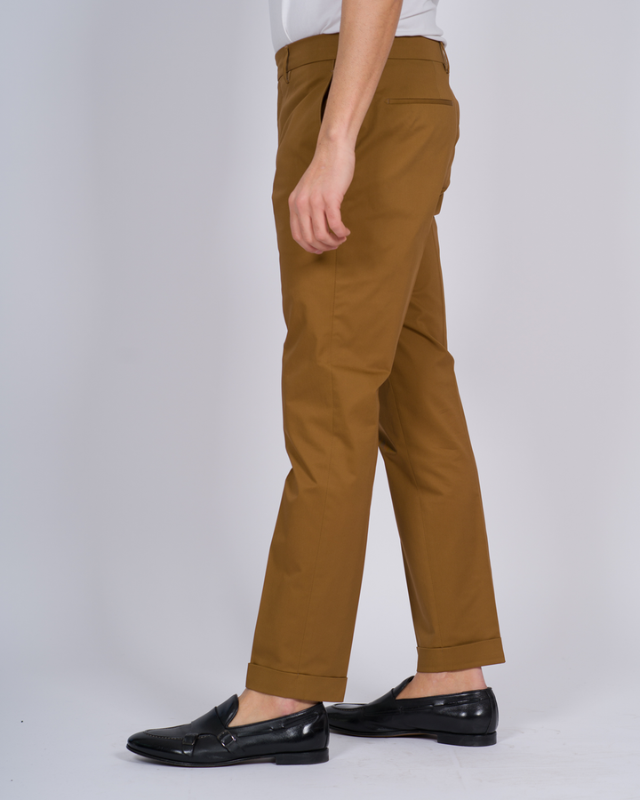 PANTALONE Y RETRO COTONE TABACCO 