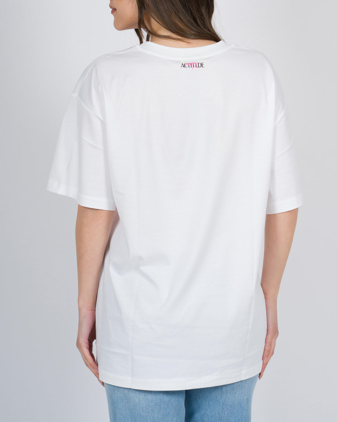 T-shirt MYFO linea over fuxia 