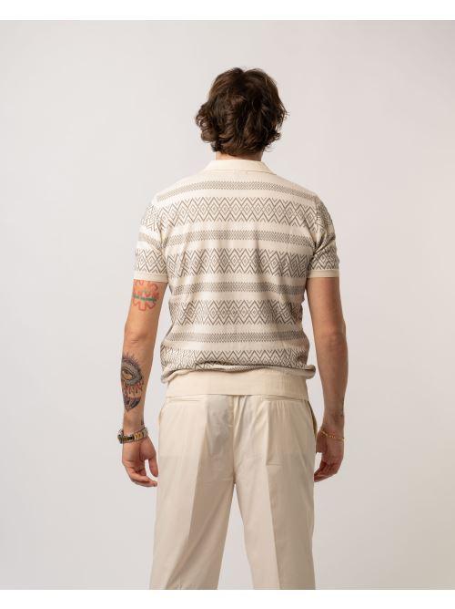 Polo Cardigan Beige 