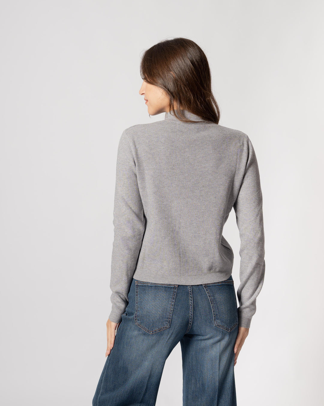 Maglia lupetto goccia grigio 