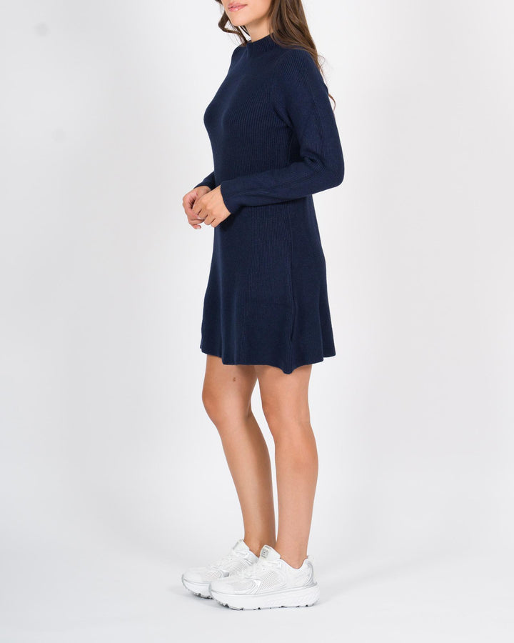 Abito Maglia Costine Blu 