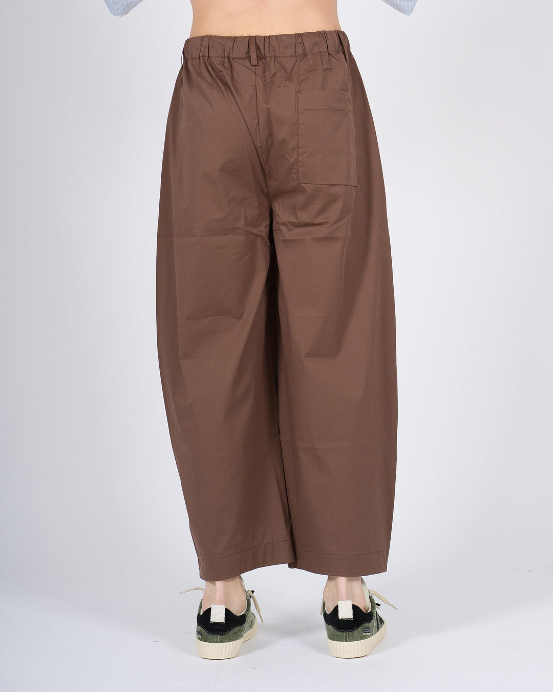 Pantalone Uomo Largo in Cotone Parastretch marrone 
