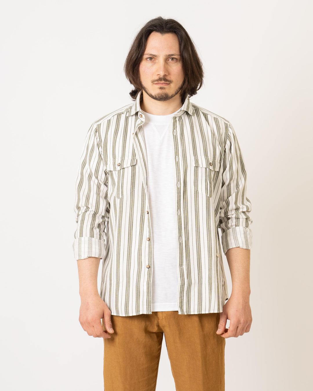Camicia righe e tasconi 