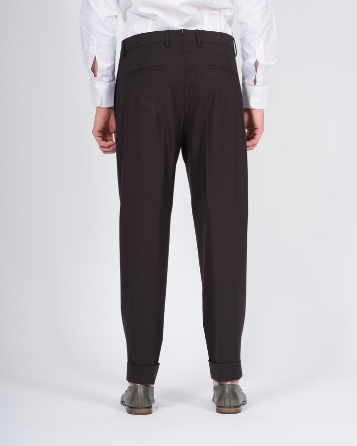 Pantalone Chiaia Lana Four Season Marrone 