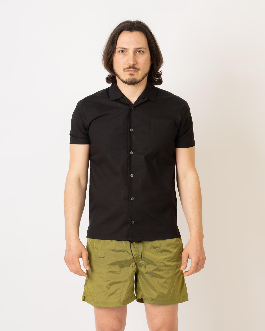 Camicia Bowling Nera 