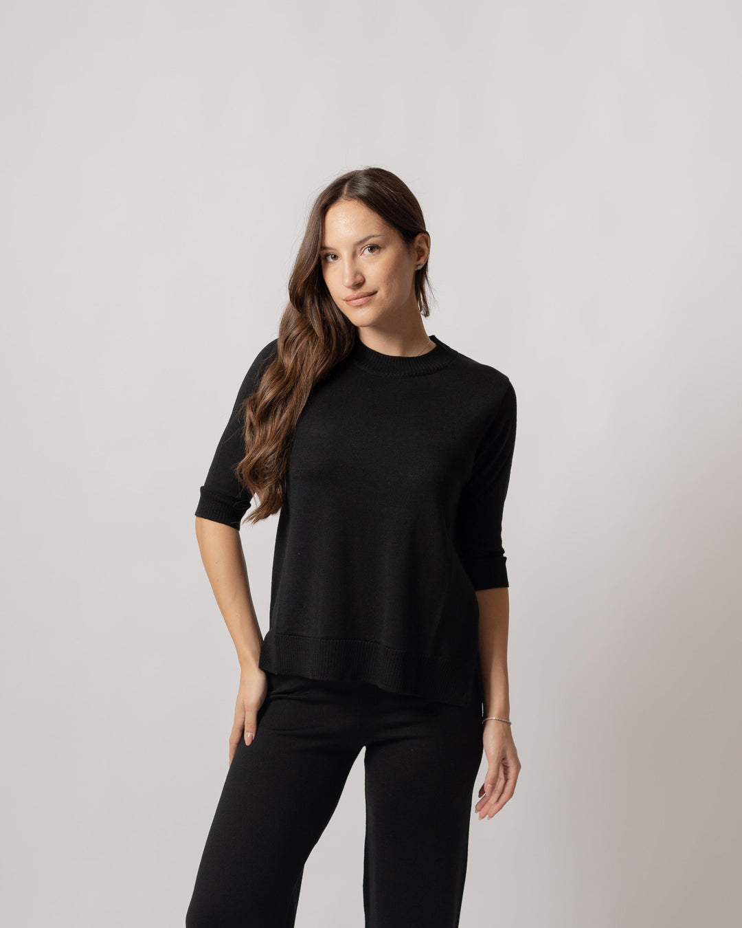 Maglia trequarti nera 