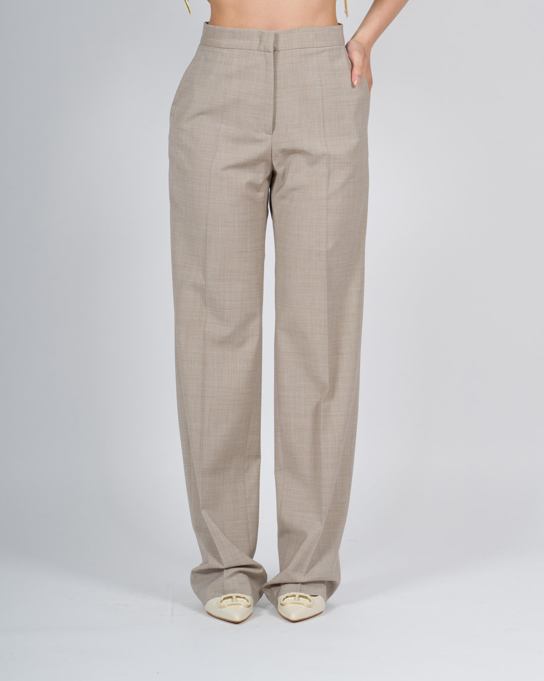 Fresh Wool Pants Fango 