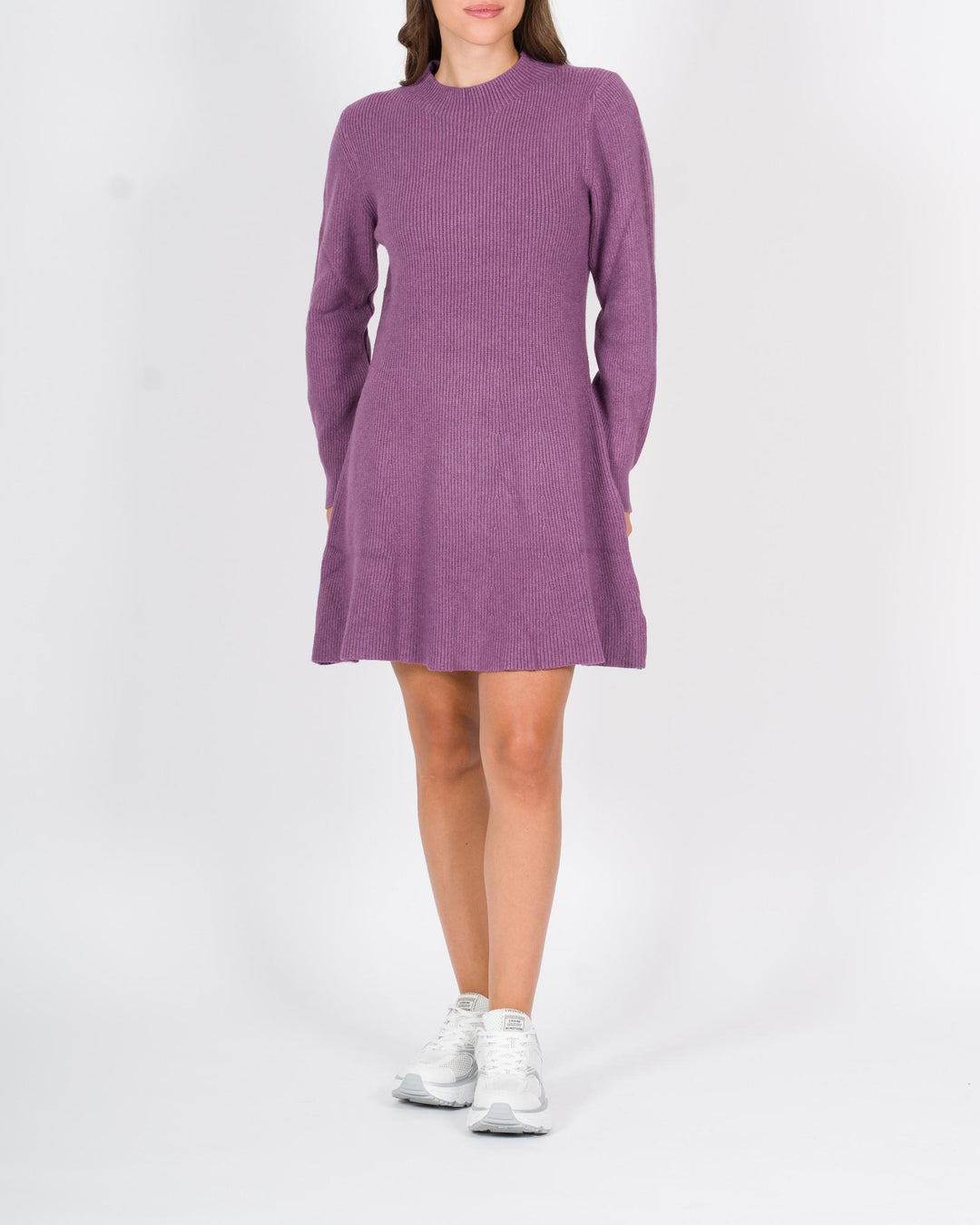 Abito Maglia Costine Melanzana 