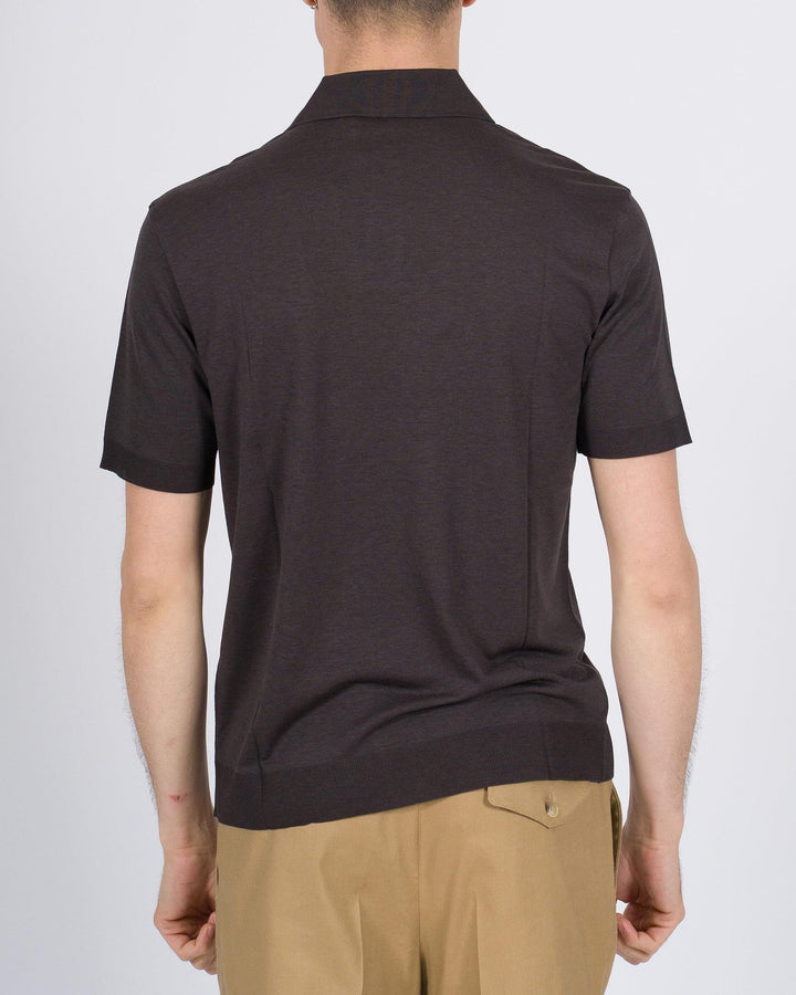 Polo Skipper Altea in lyocell cioccolata 