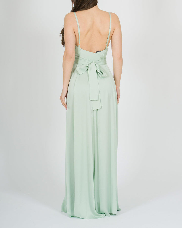 Abito Verde Tiffany con Bretelline 
