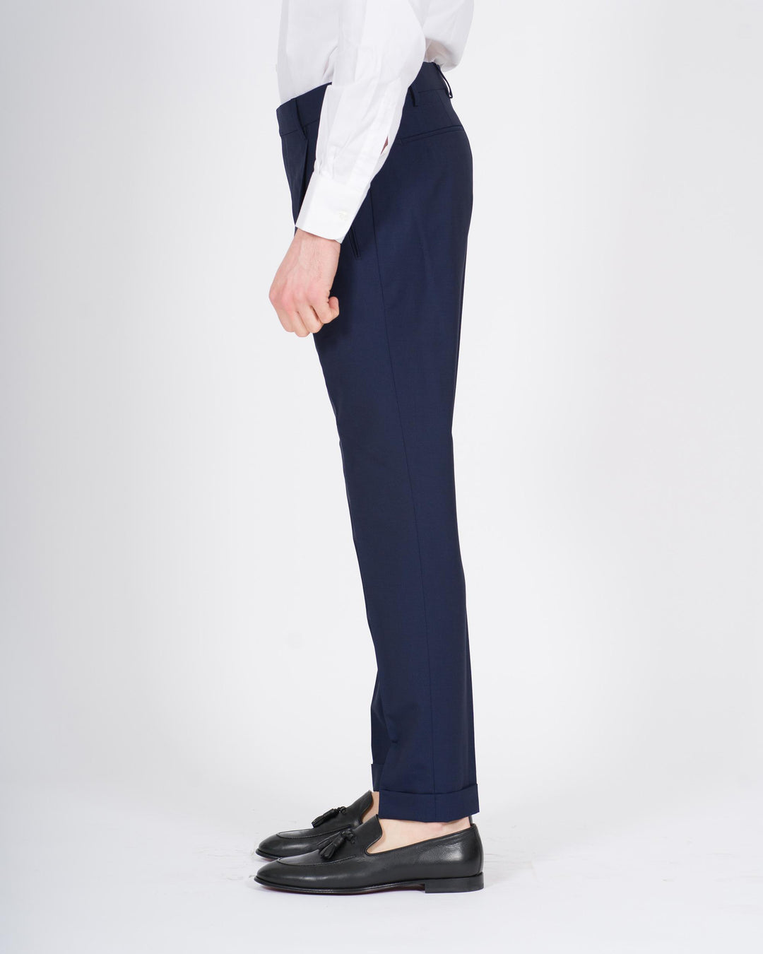 Pantaloni Retro lana Blu 
