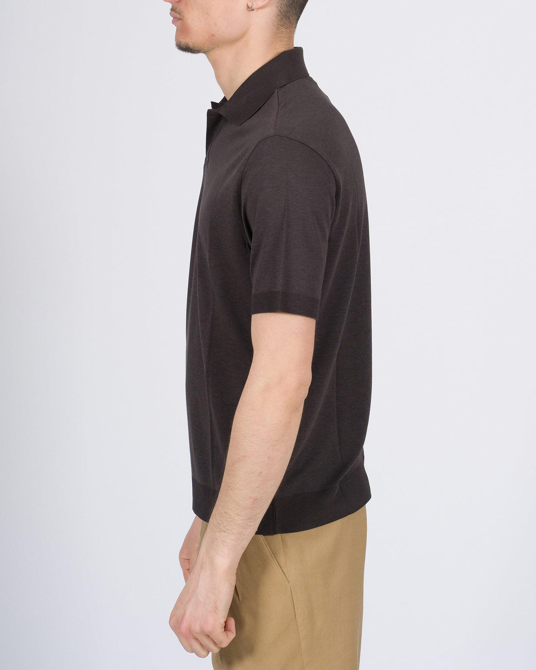 Polo Skipper Altea in lyocell cioccolata 